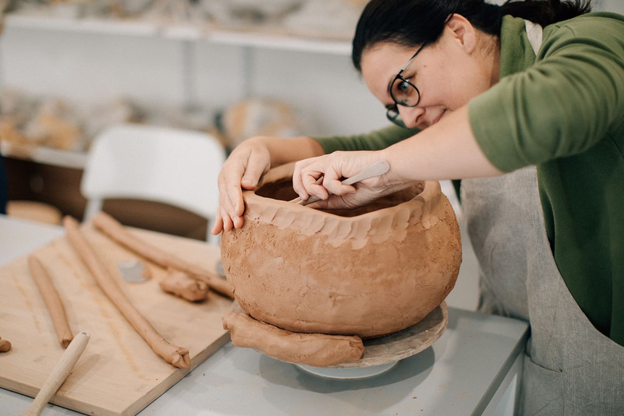 Big Sculptures and Vases Hand Building Workshop